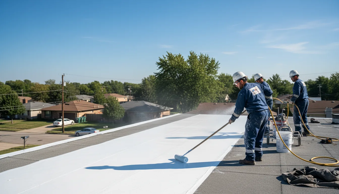 Commercial roof coating in Pentress, WV near me